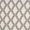 brown geometric embroideried fabric from Beaumont Textiles