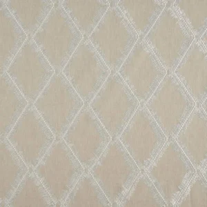 black-grey geometric embroideried fabric from Beaumont Textiles