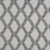 black-grey geometric embroideried fabric from Beaumont Textiles