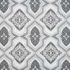 black-grey geometric embroideried fabric from Beaumont Textiles