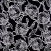 black-grey botanical woven fabric from Beaumont Textiles