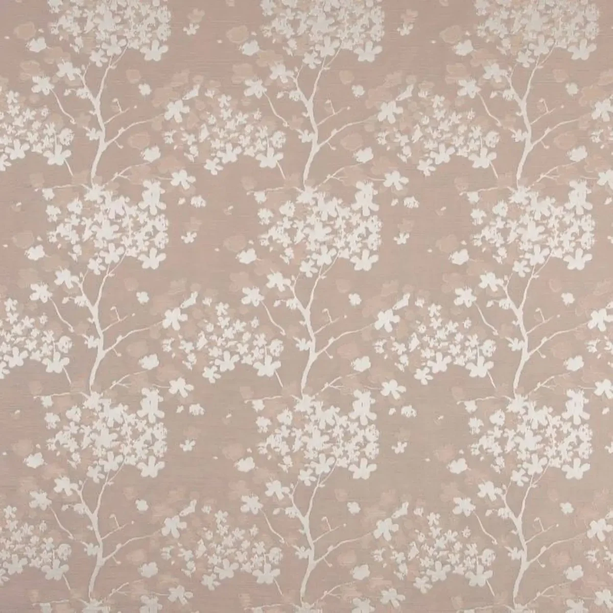 neutral botanical jacquard fabric from Beaumont Textiles