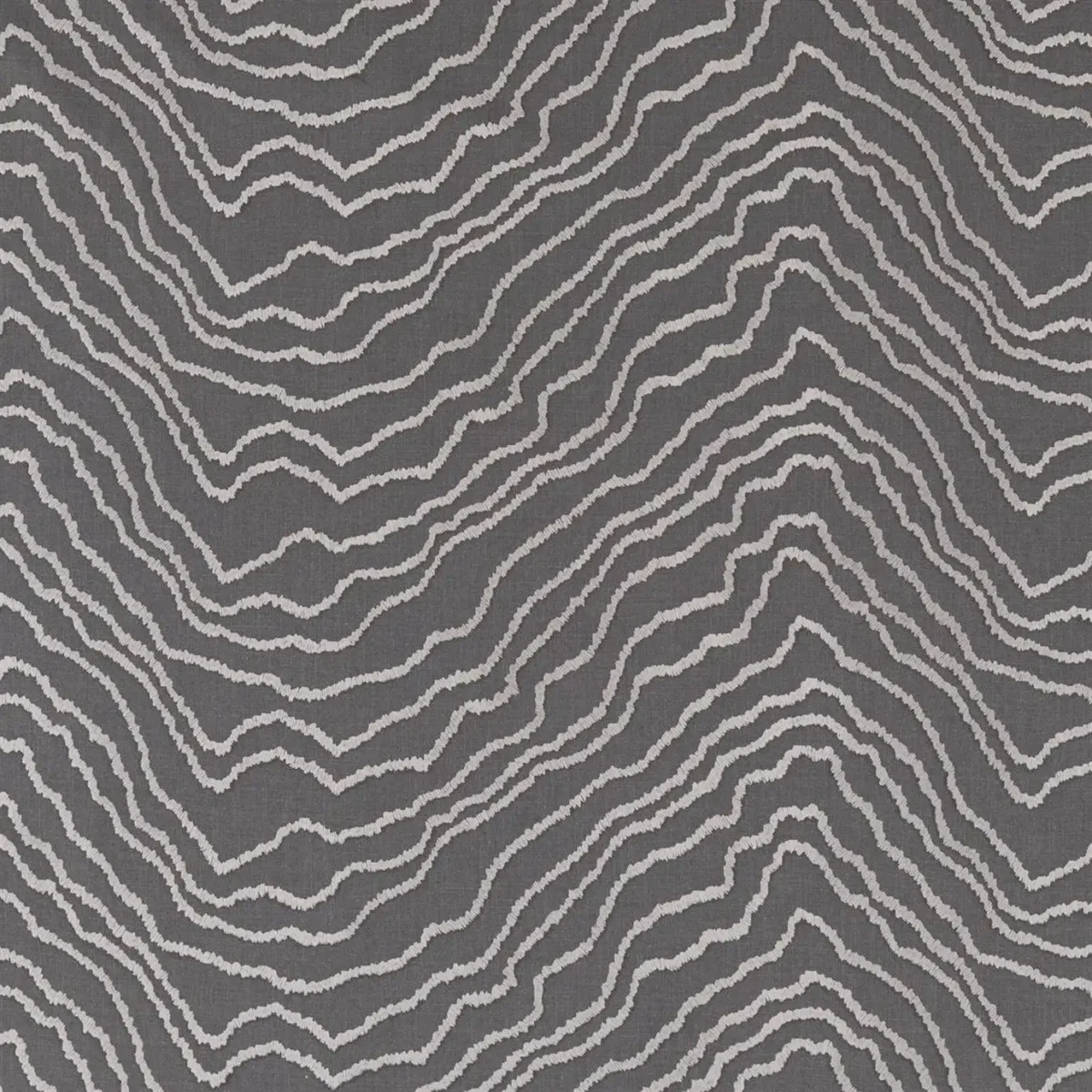 Kontur Fabric - Charcoal by black-grey misc embroideried fabric from Beaumont Textiles