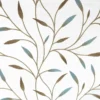 blue botanical embroideried fabric from Beaumont Textiles
