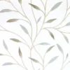 white botanical embroideried fabric from Beaumont Textiles