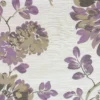 purple botanical jacquard fabric from Beaumont Textiles