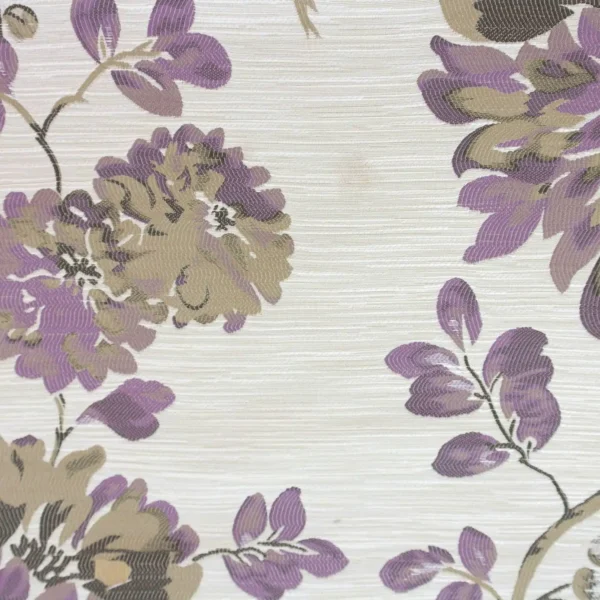 Retreat Fabric - Heather by purple botanical jacquard fabric from Beaumont Textiles