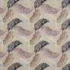 black-grey botanical embroideried fabric from Beaumont Textiles
