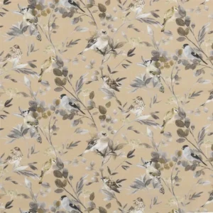 neutral botanical cotton fabric from Beaumont Textiles