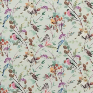 green botanical cotton fabric from Beaumont Textiles
