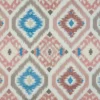 multicolour geometric embroideried fabric from Beaumont Textiles
