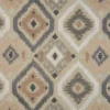 brown geometric embroideried fabric from Beaumont Textiles