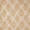 brown botanical jacquard fabric from Beaumont Textiles