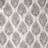 purple botanical jacquard fabric from Beaumont Textiles