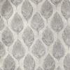 black-grey botanical jacquard fabric from Beaumont Textiles