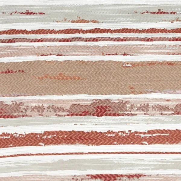 Sunset Fabric - Flame by red striped misc fabric from Beaumont Textiles