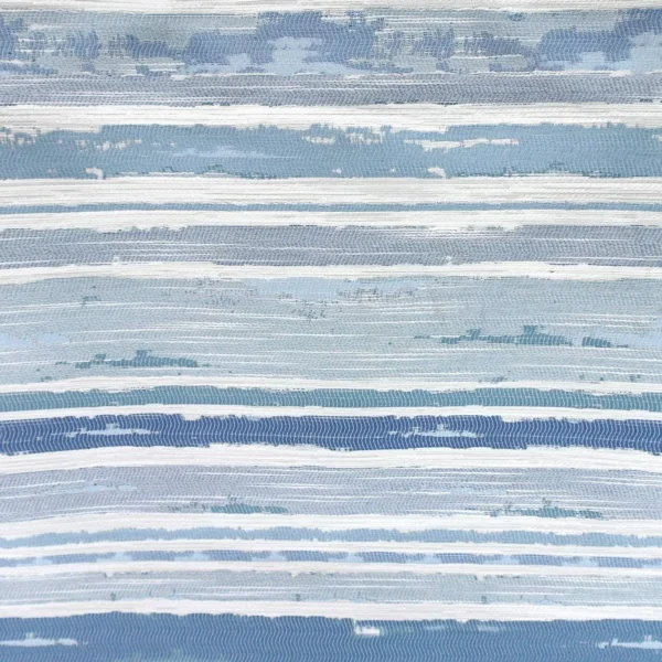 Sunset Fabric - Lagoon by blue striped misc fabric from Beaumont Textiles
