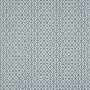 blue geometric jacquard fabric from Beaumont Textiles
