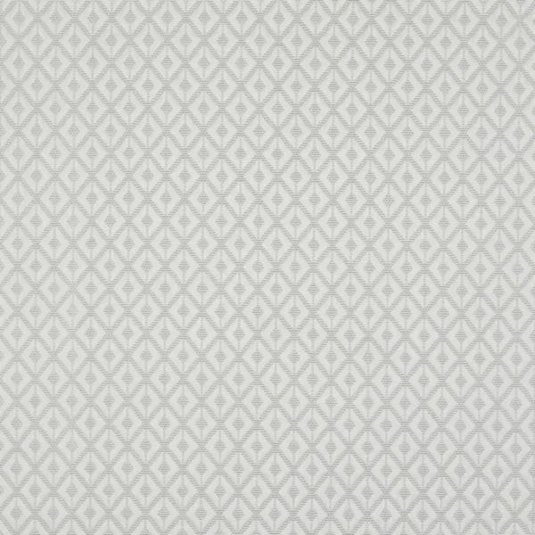 Taylor Fabric - Ivory by white geometric jacquard fabric from Beaumont Textiles