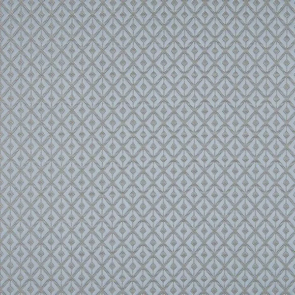 Taylor Fabric - Silver Blue by blue geometric jacquard fabric from Beaumont Textiles