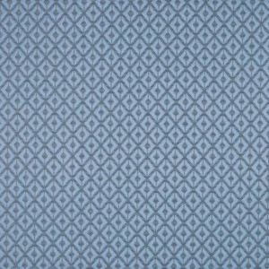 blue geometric jacquard fabric from Beaumont Textiles