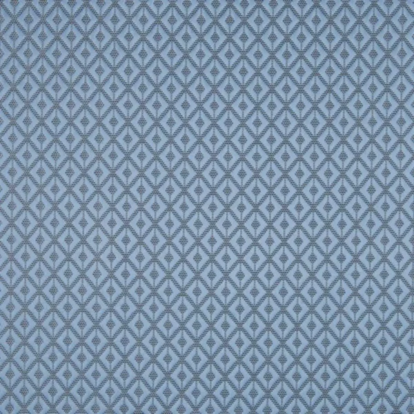 Taylor Fabric - Stone Blue by blue geometric jacquard fabric from Beaumont Textiles