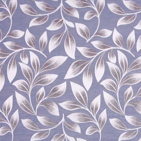 black-grey botanical jacquard fabric from Beaumont Textiles