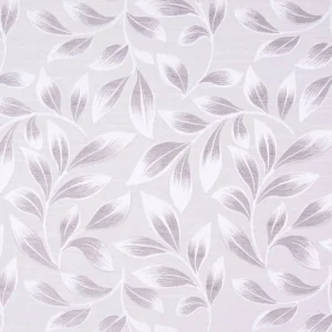 black-grey botanical jacquard fabric from Beaumont Textiles