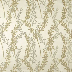 brown botanical jacquard fabric from Beaumont Textiles