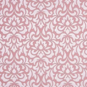pink botanical jacquard fabric from Beaumont Textiles