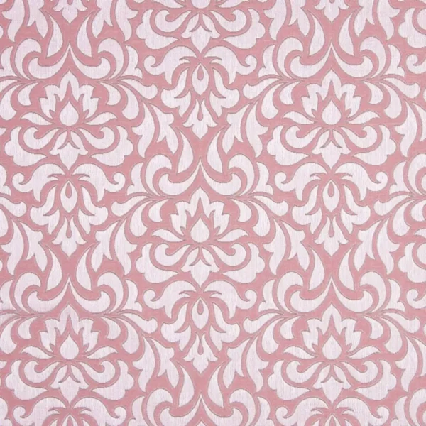 Wanderlust Fabric - Dusky Pink by pink botanical jacquard fabric from Beaumont Textiles