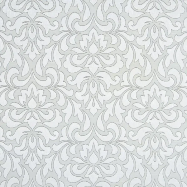 black-grey botanical jacquard fabric from Beaumont Textiles