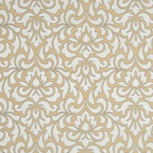 brown botanical jacquard fabric from Beaumont Textiles