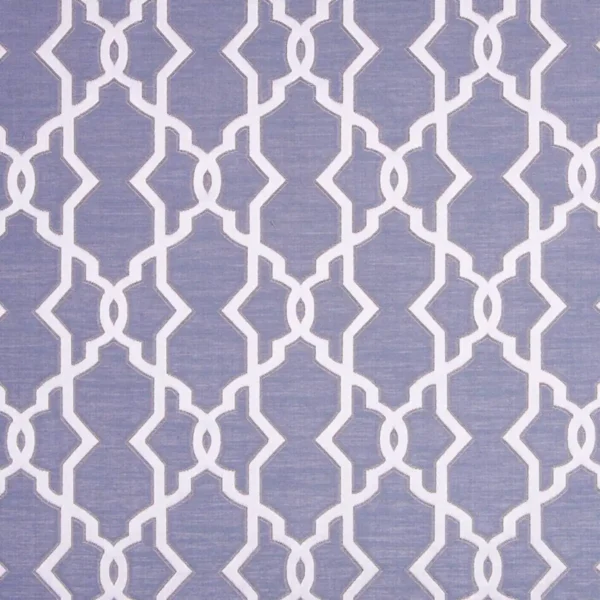 Wayfarer Fabric - Atlantic Grey by black-grey geometric jacquard fabric from Beaumont Textiles