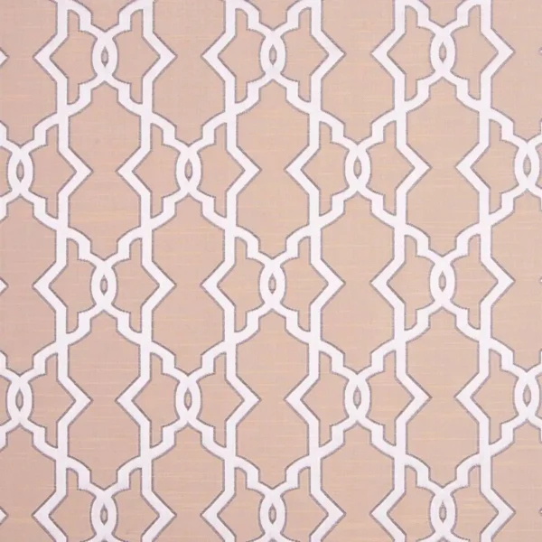 brown geometric jacquard fabric from Beaumont Textiles