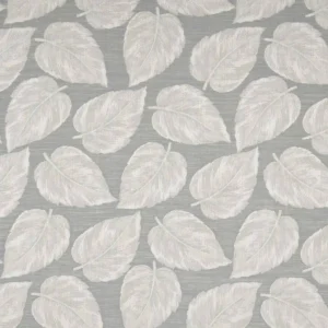 black-grey botanical jacquard fabric from Beaumont Textiles