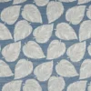 blue botanical jacquard fabric from Beaumont Textiles