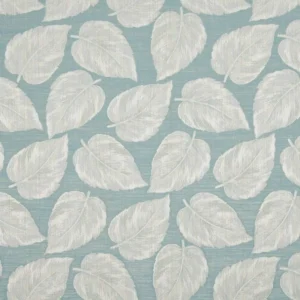 green botanical jacquard fabric from Beaumont Textiles
