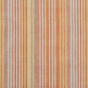 orange striped cotton fabric from Beaumont Textiles