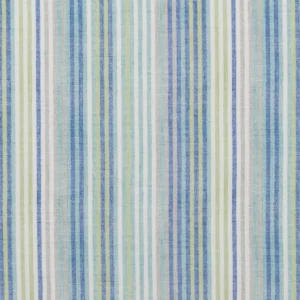 blue striped cotton fabric from Beaumont Textiles
