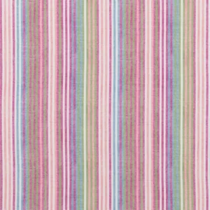 multicolour striped cotton fabric from Beaumont Textiles