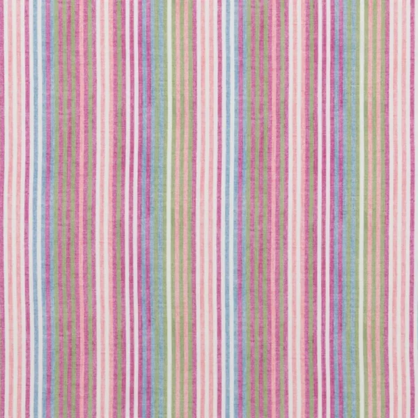 multicolour striped cotton fabric from Beaumont Textiles