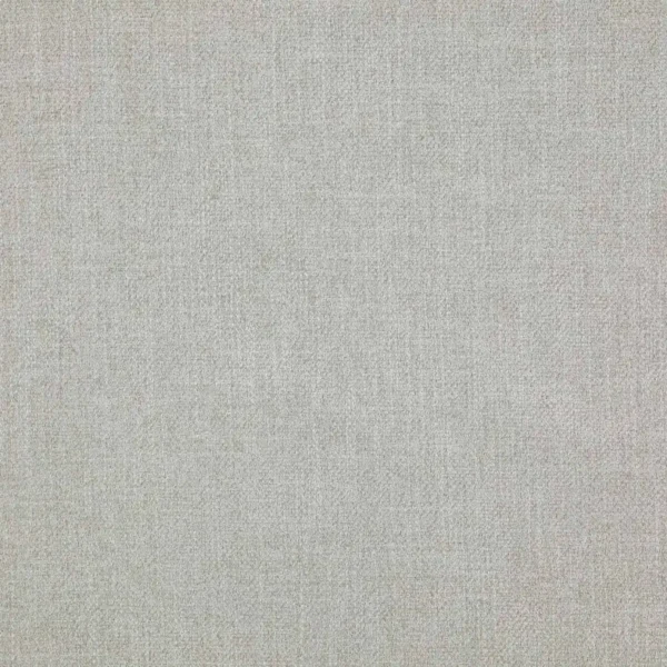 Asta Fabric - Silver by black-grey plain woven fabric from Jane Churchill