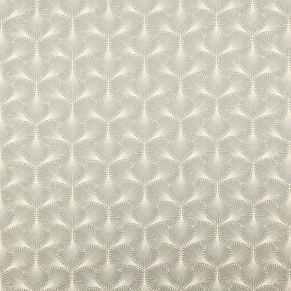 Estella Fabric - Charcoal by black-grey geometric jacquard fabric from Jane Churchill