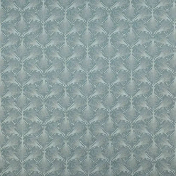 blue geometric jacquard fabric from Jane Churchill