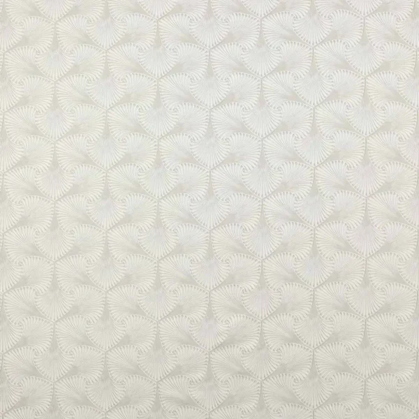 Estella Fabric - Silver by black-grey geometric jacquard fabric from Jane Churchill