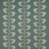 black-grey botanical embroideried fabric from Jane Churchill