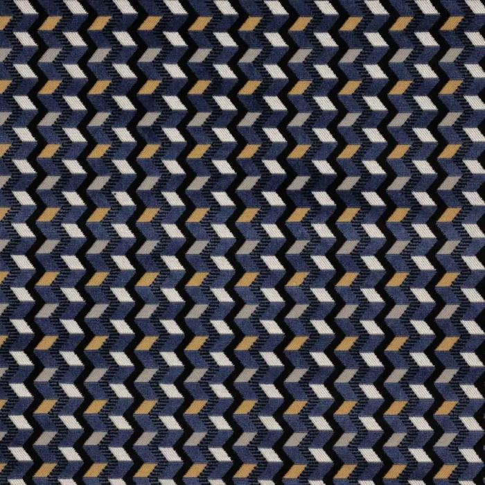 Peli Fabric - Blue / Silver swatch