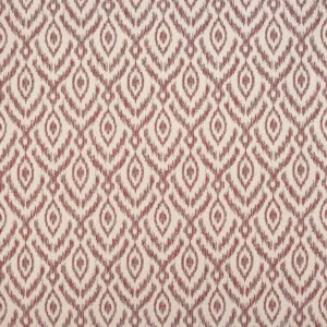 red geometric woven fabric from Jane Churchill
