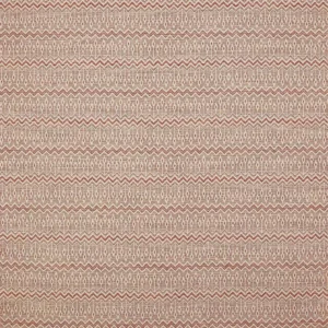 red geometric woven fabric from Jane Churchill